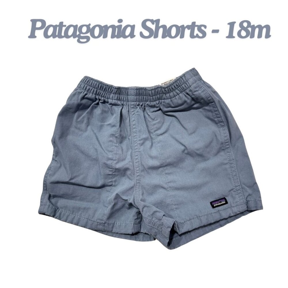 Patagonia Toddler Blue Shorts - 18m Boy